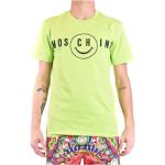 Ekologiska Gröna T-shirts med tryck från Moschino på rea i Jerseytyg för Herrar 