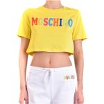 Gula T-shirts från Moschino på rea i Bomull för Damer 