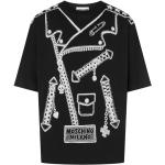 MC/Biker wear Höst Svarta Kortärmade Kortärmade T-shirts från Moschino på rea för Herrar 