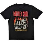 Motley Crue Unisex Adult World Tour Flames T-Shirt
