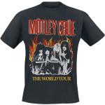 Mötley Crüe T-shirt - Vintage World Tour Flames - M 4XL - för Herr - svart