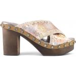 Bruna Slip in-sandaler med paljetter i Läder för Damer 