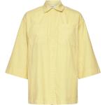 Gula Långärmade Långärmade skjortor från Moss Copenhagen i Storlek XS 