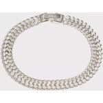 Muli Collection - Armband - Silver - Silver Double Curb Chain Bracelet - Smycken - Bracelet