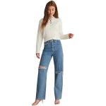 Ekologiska Ljusblåa Slitna jeans från NA-KD i Storlek XS i Denim för Damer 