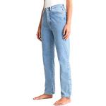 Ljusblåa High waisted jeans från NA-KD i Storlek L för Damer 