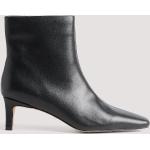 Svarta Ankle-boots från NA-KD med Stilettklack med Fyrkantig tå i Läder för Damer 