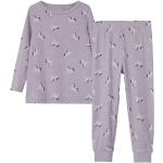 Lavendelfärgade Pyjamas för Flickor med Enhörningar i Storlek 92 från Name It från Kids-World.se 