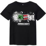 Svarta Minecraft T-shirts med tryck för barn från Name It 