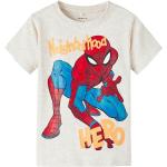 Ljusgråa Spiderman T-shirtar för Pojkar i Storlek 92 från Name It från Kids-World.se 