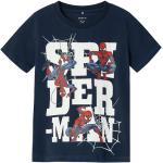 Safirblåa Spiderman T-shirtar för Pojkar i Storlek 92 från Name It från Kids-World.se 