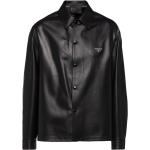 Svarta Skjortjackor från Prada i Storlek L i Läder för Herrar 