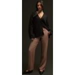 Nelly - Kostymbyxor - Taupe - Low Waist Straight Leg Pants - Byxor - suit Trousers
