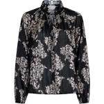 Svarta Långärmade blusar med volang från Neo Noir i Polyester för Damer 