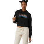 Svarta Tränings hoodies från New Balance på rea i Storlek M i Fleece för Damer 