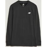 Svarta Långärmade Långärmade T-shirts från New Balance Q Speed i Storlek S för Herrar 