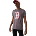 Mörkgråa Kortärmade Boston Red Sox Kortärmade T-shirts från New Era på rea i Storlek M i Bomull för Herrar 