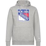 New York Rangers Primary Logo Graphic Hoodie Sport Sweat-shirts & Hoodies Hoodies Grey Fanatics