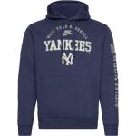 Marinblåa New York Yankees Huvtröjor från Nike i Storlek S i Fleece för Herrar 
