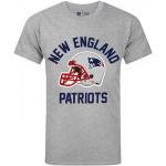 Gråa Kortärmade New England Patriots T-shirts stora storlekar i Storlek 3 XL för Herrar 