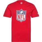 Röda NFL T-shirts med tryck 