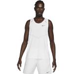 Vita Ärmlösa Tränings t-shirts från Nike Rise 365 på rea i Storlek 4 XL i Material som andas för Herrar 