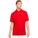 Röda Kortärmade Kortärmade pikétröjor från Nike Dri-Fit på rea i Storlek L i Polyester för Herrar 