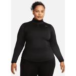 Svarta Tröjor stora storlekar från Nike Dri-Fit för Damer 