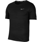 Svarta Kortärmade Löpartröjor från Nike Dri-Fit på rea i Storlek S för Herrar 