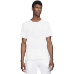 Vita Kortärmade Kortärmade T-shirts från Nike Rise 365 på rea i Storlek XL i Material som andas för Herrar 