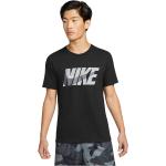 Svarta Kortärmade Kortärmade T-shirts från Nike Dri-Fit på rea i Storlek M i Jerseytyg för Herrar 