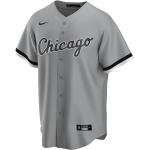 Nike Mlb Chicago White Sox Official Road Short Sleeve T-shirt Grå L Man