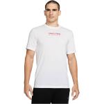 Vita Kortärmade Kortärmade T-shirts från Nike Pro på rea i Storlek L i Jerseytyg för Herrar 