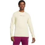 Vita Långärmade Tränings t-shirts från Nike Swoosh på rea i Storlek S i Bomull för Herrar 