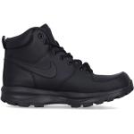 Streetwear Svarta Snörkängor från Nike Manoa med Snörning i Läder för Herrar 