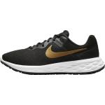 Nike Men's Road Running Shoes Revolution 6 Next Nature Löparskor Black/White/Metallic Gold Svart/vit/metallic gold