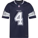 Marinblåa Kortärmade Dallas Cowboys Amerikansk fotboll tröjor från Nike i Storlek S i Jerseytyg 