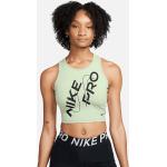Svarta Träningslinnen från Nike Pro på rea i Storlek L i Polyester för Damer 
