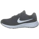 Nike Revolution 6 Big Kids' Road Running Shoes BLACK/WHITE-DK SMOKE GREY, Barn, Skor, Sneakers, Blå, EU 38,5
