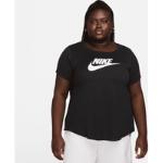Svarta T-shirts stora storlekar från Nike Essentials på rea för Damer 