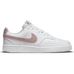 Nike W Court Vision Low Sneakers White/Pink Oxford Vit/pink oxford