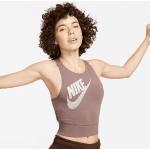 Plommonfärgade Ärmlösa Tank tops från Nike på rea i Storlek L för Damer 