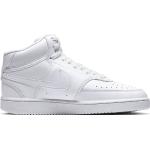 Nike Wmns Nike Court Vision Mid Sneakers White/White Vit/vit