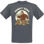Nintendo - gaming T-shirt - Donkey Kong - S XXL - för Herr - mörkt gråmelerad