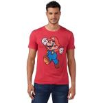 Röda Nintendo Mario T-shirts i Storlek L i Bomull för Herrar 