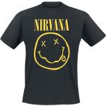 Nirvana T-shirt - Smiley - S 5XL - för Herr - svart