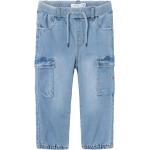 Blåa Baggy jeans för barn från Name It i Storlek 86 