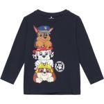 Marinblåa Paw Patrol Långärmade T-shirts för barn från Name It 