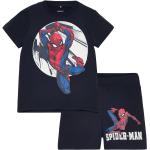 Marinblåa Spiderman Pyjamas set från Name It i Storlek 92 