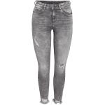 Ljusgråa Slitna jeans från Noisy May på rea i Storlek XXS för Damer 